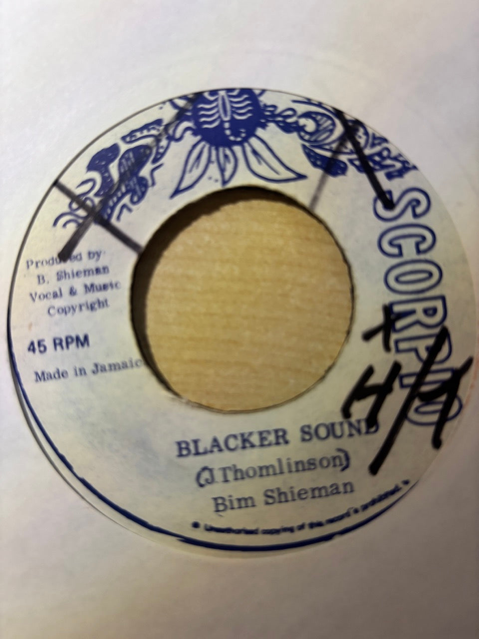Bim Sherman : Blacker Sound (7", Blu)