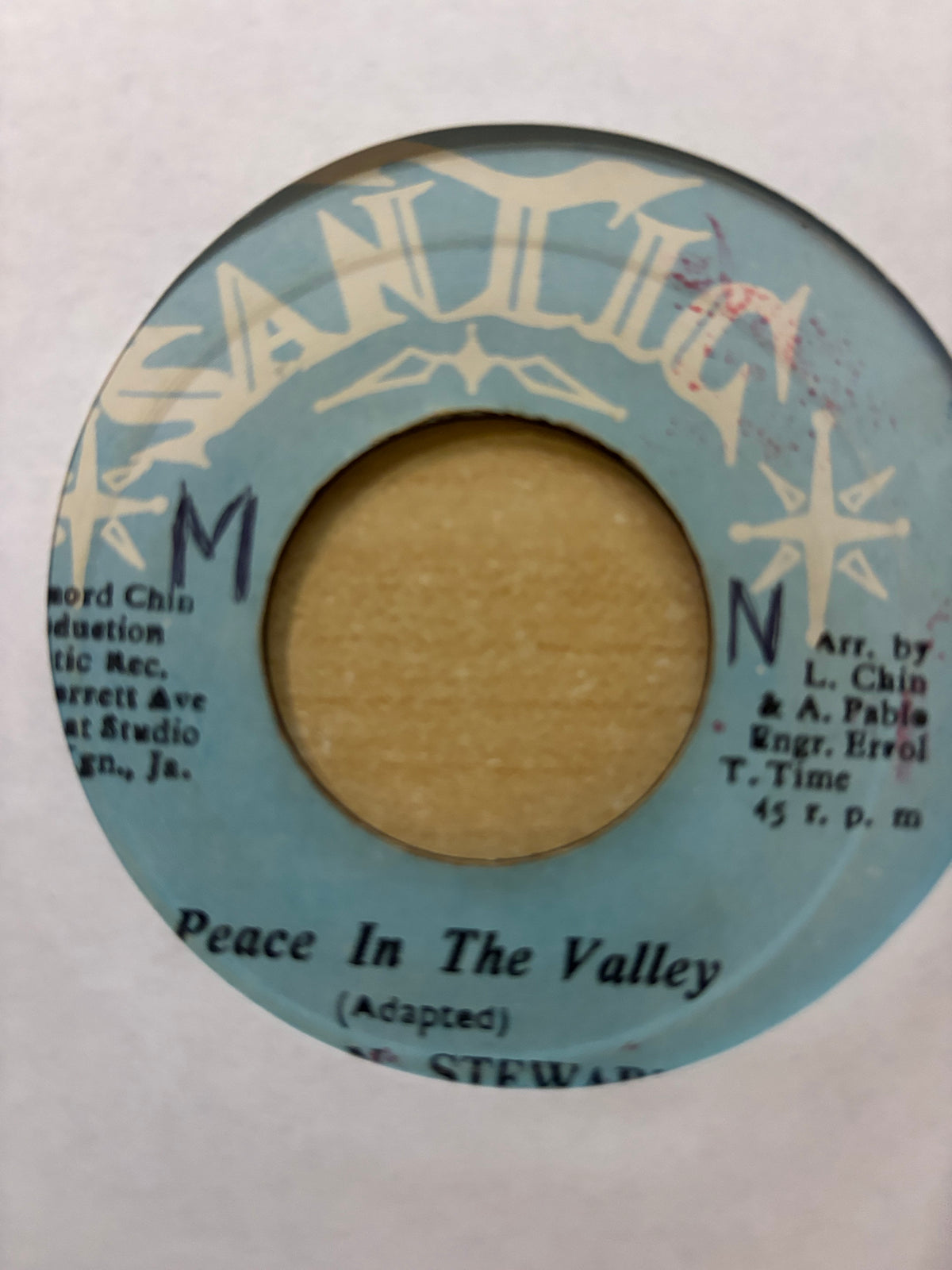 Roman Stewart / Leonard Santic All Stars : Peace In The Valley (7")