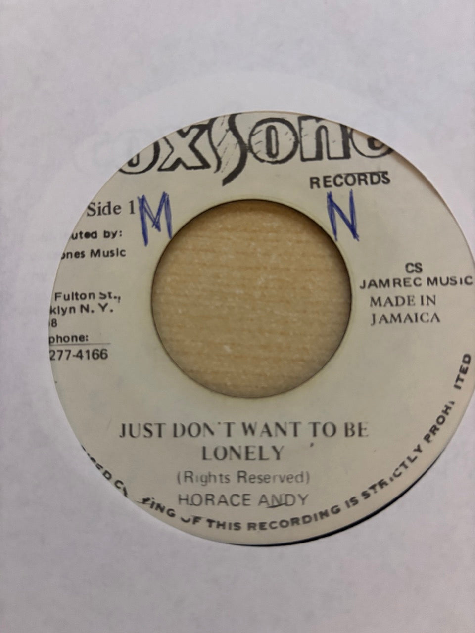 Horace Andy : Just Don't Want To Be Lonely (7")