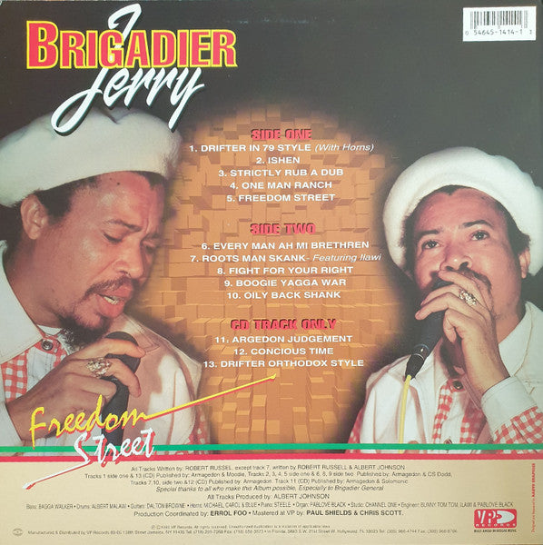 Brigadier Jerry : Freedom Street (LP)