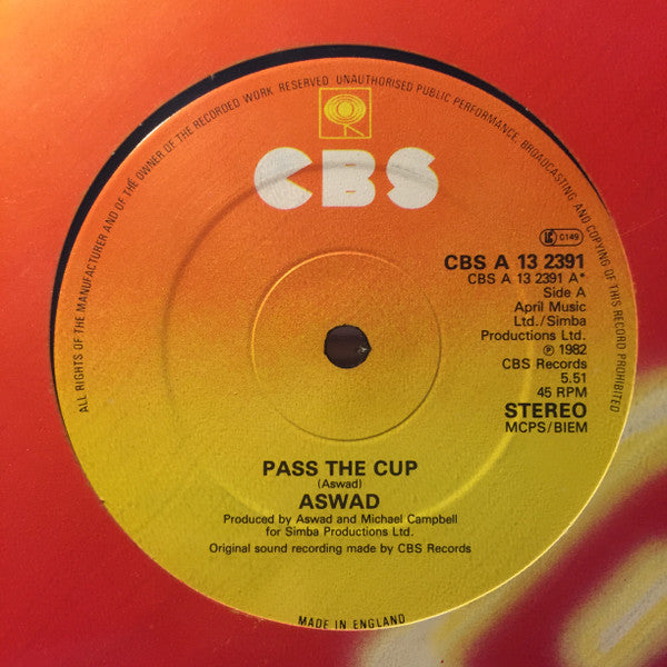 Aswad : Pass The Cup (12")