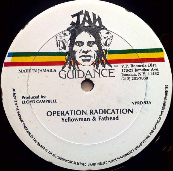 Yellowman & Fathead : Operation Radication (12")