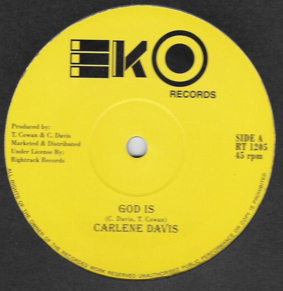 Carlene Davis : God Is (12", Maxi)