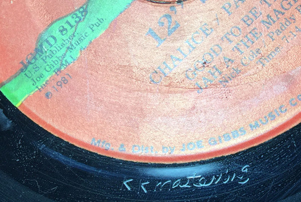 Chalice (3) / Paddy Roots : Good To Be There / Jah A The Magicion (12")
