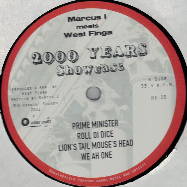 Marcus I meets West Finga : 2000 Years Showcase (LP, Album)