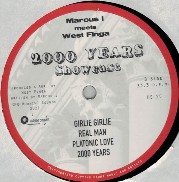 Marcus I meets West Finga : 2000 Years Showcase (LP, Album)