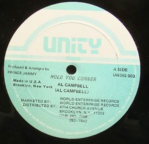 Al Campbell : Hold You Corner / Ten To One (12")