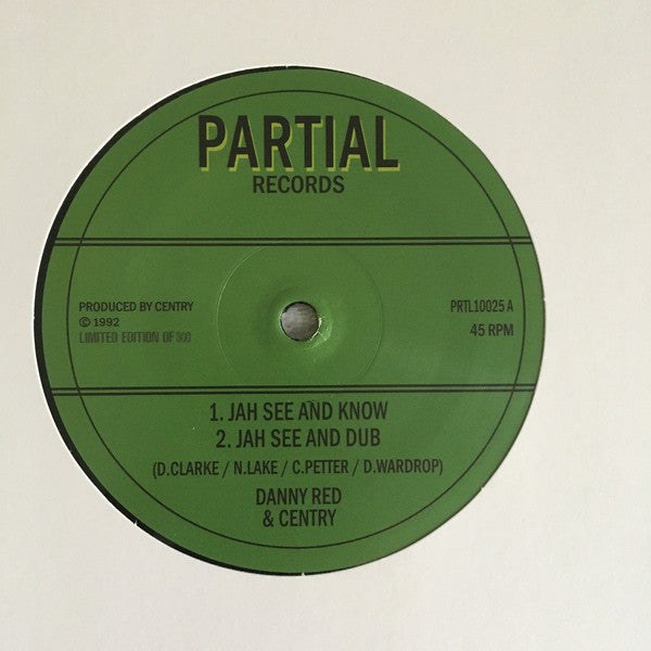 Danny Red & Centry : Jah See & Know  / Zion Garden (10", Ltd, 300)