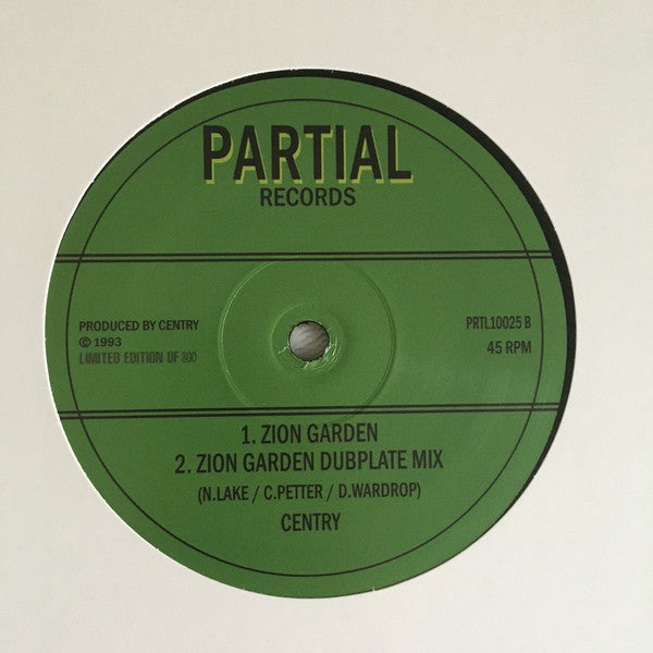 Danny Red & Centry : Jah See & Know  / Zion Garden (10", Ltd, 300)