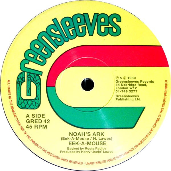 Eek-A-Mouse  / Flick Wilson : Noah's Ark / My Lady (12", RE)