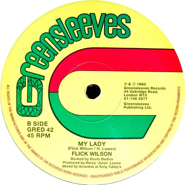 Eek-A-Mouse  / Flick Wilson : Noah's Ark / My Lady (12", RE)