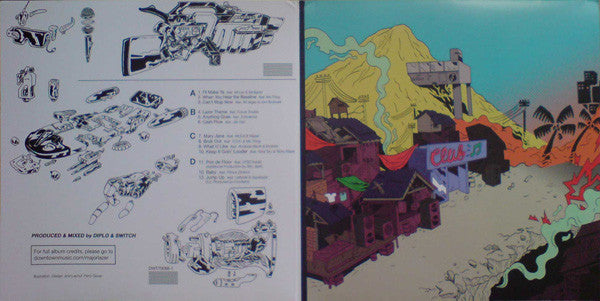 Major Lazer : Guns Don't Kill People... Lazers Do (2xLP, Album)