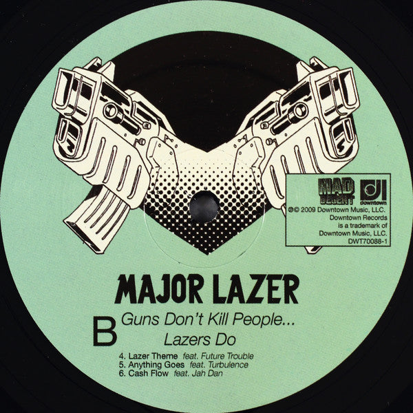Major Lazer : Guns Don't Kill People... Lazers Do (2xLP, Album)