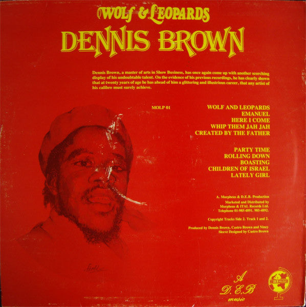 Dennis Brown : Wolf & Leopards (LP, Album)