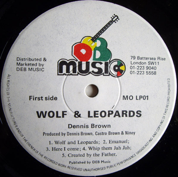 Dennis Brown : Wolf & Leopards (LP, Album)