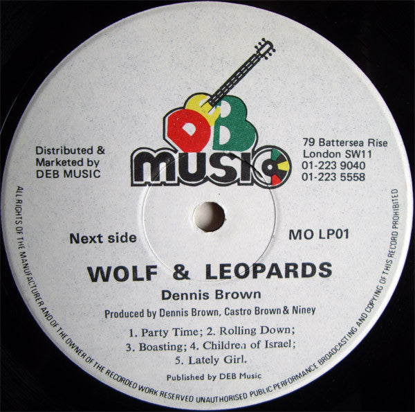 Dennis Brown : Wolf & Leopards (LP, Album)