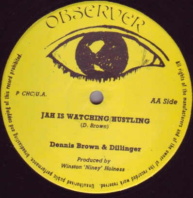 Gregory Isaacs / Dennis Brown & Dillinger : Rock On Murder Observer Style / Jah Is Watching / Hustling (12")