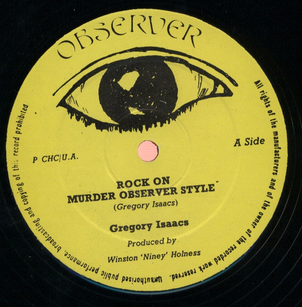 Gregory Isaacs / Dennis Brown & Dillinger : Rock On Murder Observer Style / Jah Is Watching / Hustling (12")