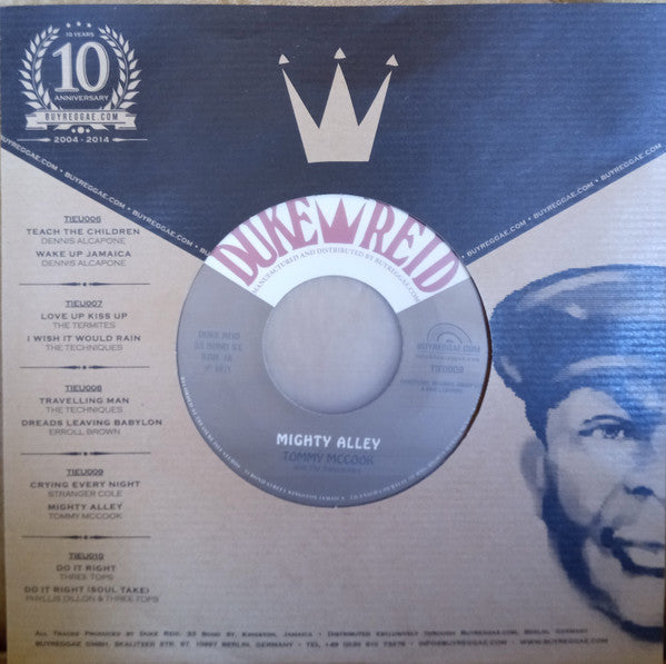 Stranger Cole With Tommy McCook All Stars* / Tommy McCook With The Supersonics* : Crying Every Night / Mighty Alley (7", Single, RE)