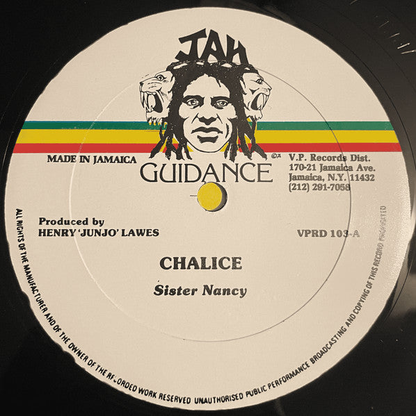 Sister Nancy : Chalice / Dance Pon The Corner (12")