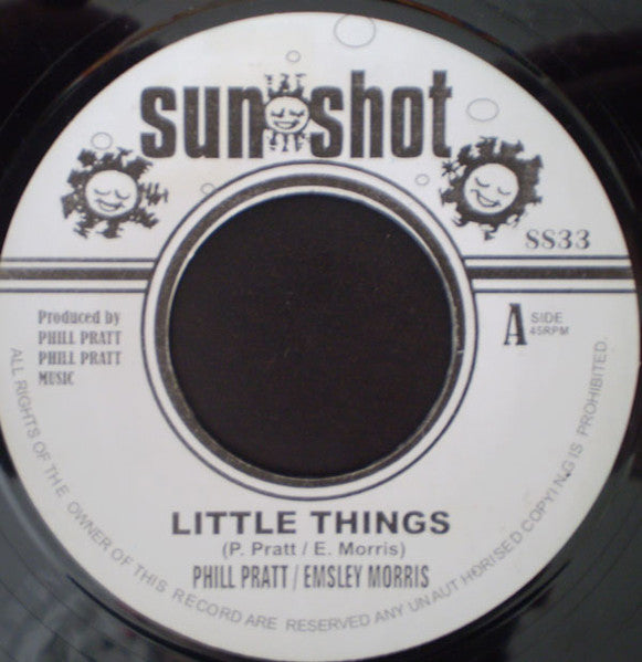 Phil Pratt / Hemsley Morris / Phil Pratt All Stars : Little Things / Dirty Dozens (7", RE, Whi)