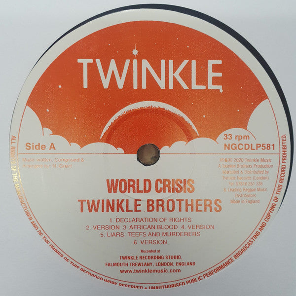 Twinkle Brothers : World Crisis (LP, Album, Mar)