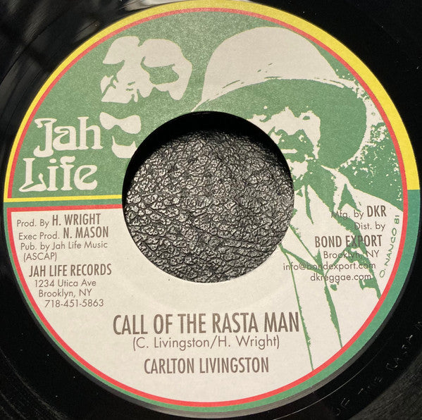 Carlton Livingston : Call Of The Rasta Man (7")