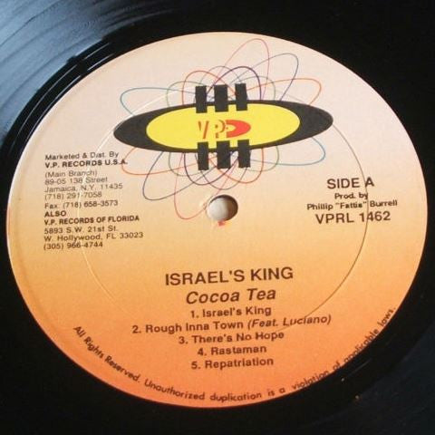 Cocoa Tea : Israel's King (LP, Album)