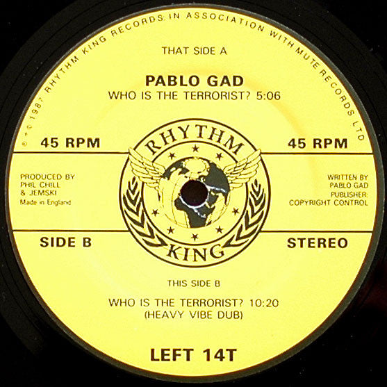 Pablo Gad : Who Is The Terrorist? (12")