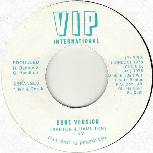 1 NY : Mercy Gone (7", RP, Uno)