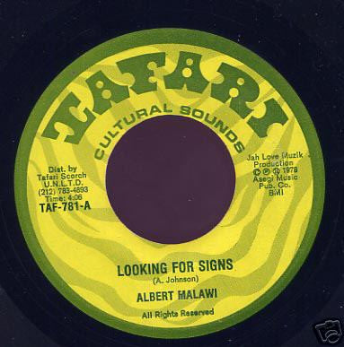 Albert Malawi : Looking For Signs (7")