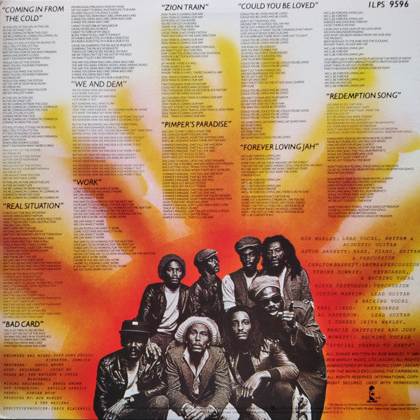 Bob Marley & The Wailers : Uprising (LP, Album, Win)