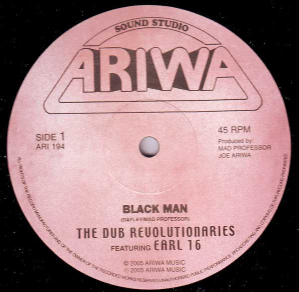 The Dub Revolutionaries* Featuring Earl 16* : Black Man / Nyabinghi (12")