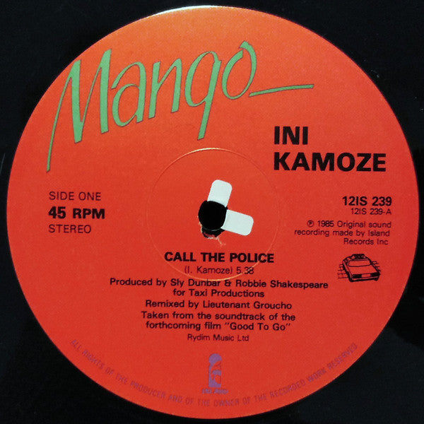 Ini Kamoze : Call The Police (12")