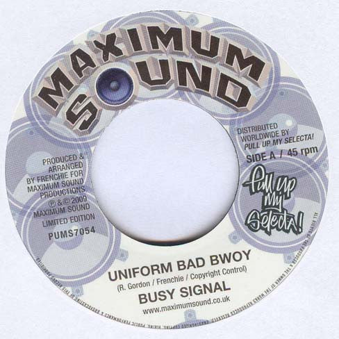 Busy Signal : Uniform Bad Bwoy (7", Ltd)