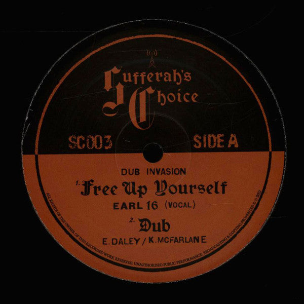 Dub Invasion feat.  Earl Sixteen : Free Up Yourself (12", Maxi)
