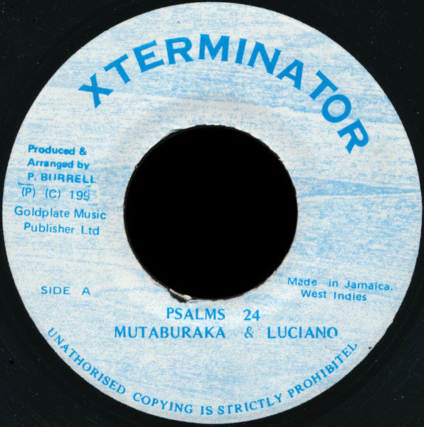 Mutabaruka & Luciano (2) : Psalms 24 (7")