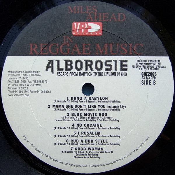 Alborosie : Escape From Babylon To The Kingdom Of Zion (LP, Album)