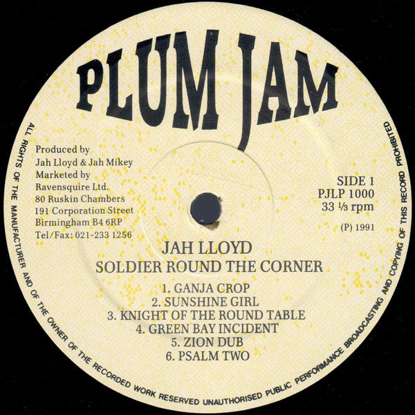 Jah Lloyd : Soldier Round The Corner (LP, Comp)