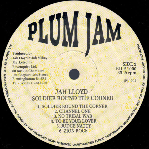Jah Lloyd : Soldier Round The Corner (LP, Comp)
