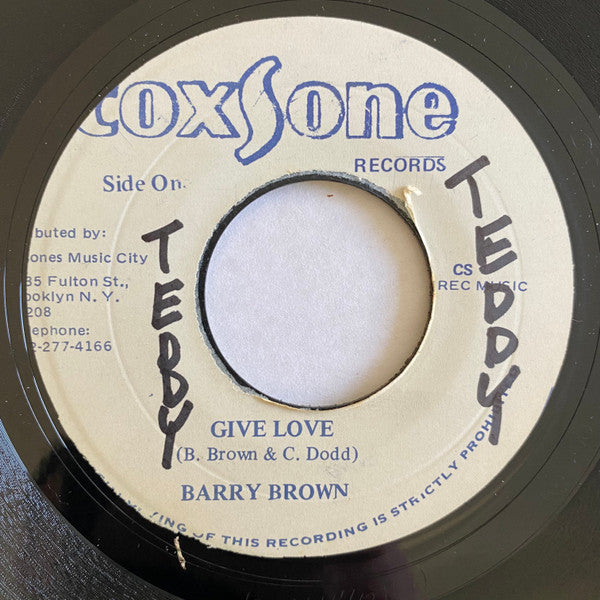 Barry Brown : Give Love (7")