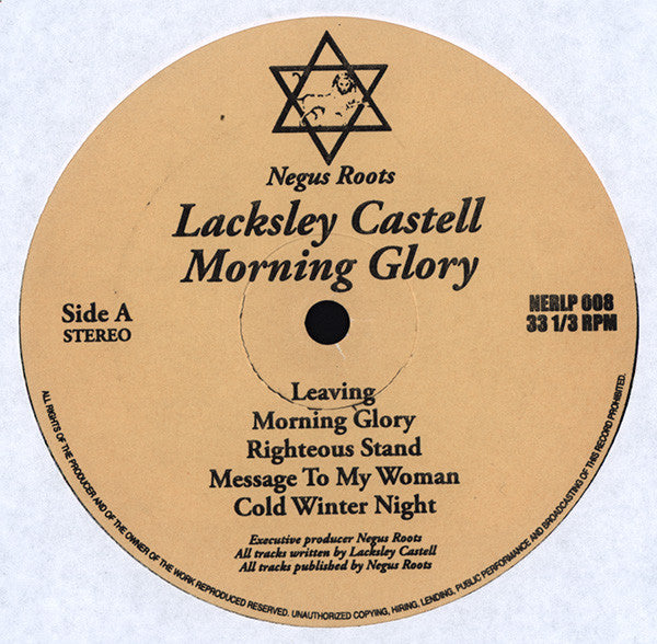 Lacksley Castell : Morning Glory (LP, Album, RE, Bei)