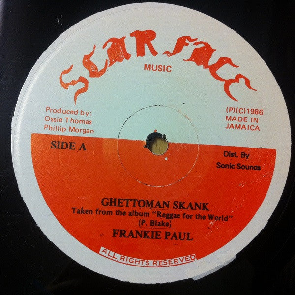 Frankie Paul / Little Kirk : Ghettoman Skank / Bad Boy Fe Dem (12")