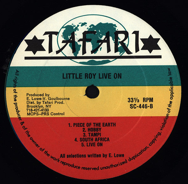 Little Roy : Live On (LP, Album)