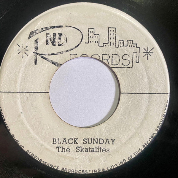 The Skatalites / Delroy Wilson : Black Sunday / Spit In The Sky (7", Single)