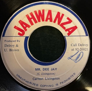 Carlton Livingston : Mr Dee Jay (7")