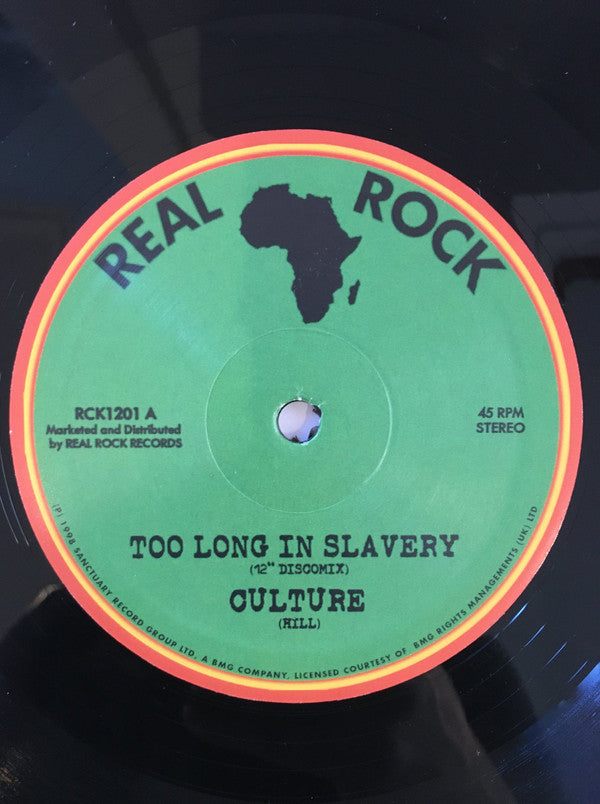 Culture : Too Long In Slavery /  Mind Who You Beg For Help  (12", Maxi, Ltd)