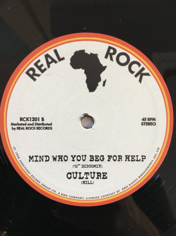Culture : Too Long In Slavery /  Mind Who You Beg For Help  (12", Maxi, Ltd)
