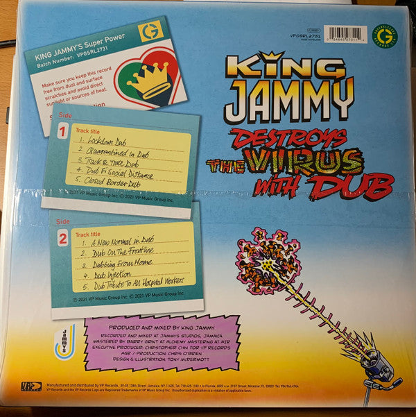 King Jammy : King Jammy Destroys The Virus With Dub (LP, Album)