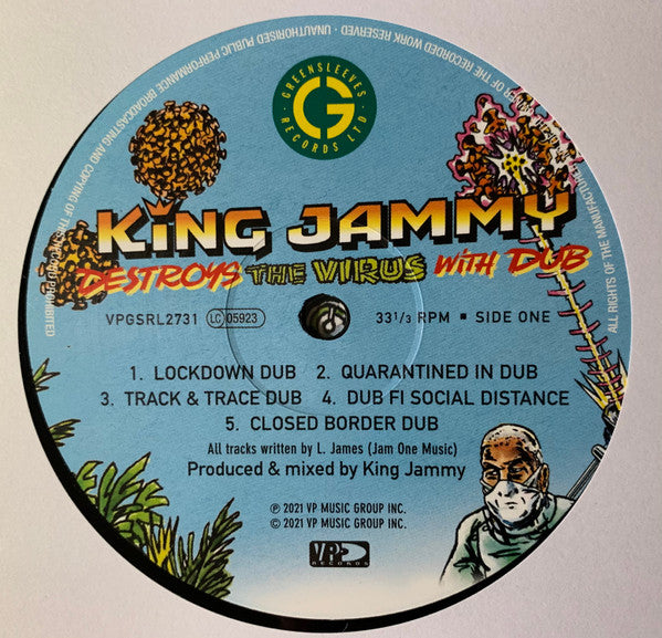 King Jammy : King Jammy Destroys The Virus With Dub (LP, Album)